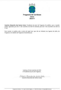 Adiamento Reunião Pública 