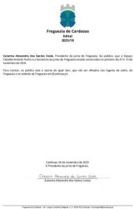 Encerramento EC e Secretaria da JF dia 07 e 10 de novembro de 2025 