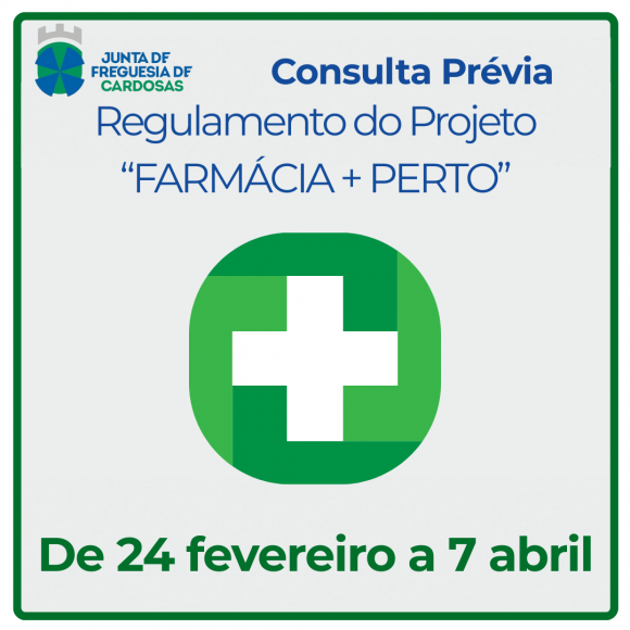 Consulta Pr&eacute;via -  Regulamento do Projeto "Farm&aacute;cia + Perto"
