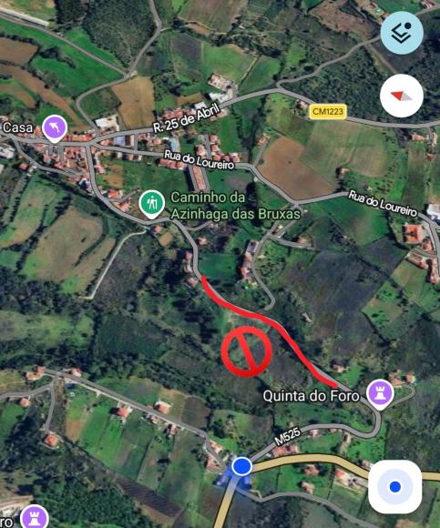 ⚠️⚠️ ESTRADA DAS CARDOSAS (Rua da Igreja >> Cruzamento das Cardosas) ❌ Fechada ao tr&acirc;nsito.