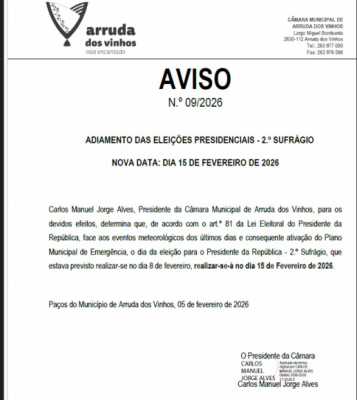 Adiamento Elei&ccedil;&otilde;es Presidenciais 15 de fevereiro