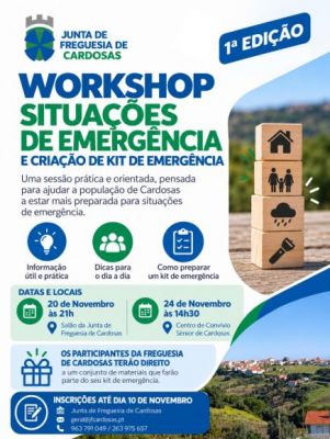 Workshop Situa&ccedil;&otilde;es de Emerg&ecirc;ncia e Cria&ccedil;&atilde;o de Kit de Emerg&ecirc;ncia 