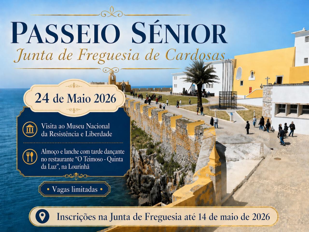 Passeio S&eacute;nior dia 24 de maio de 2026 