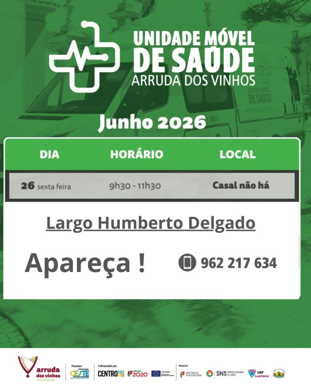 Unidade M&oacute;vel de Sa&uacute;de em Cardosas 