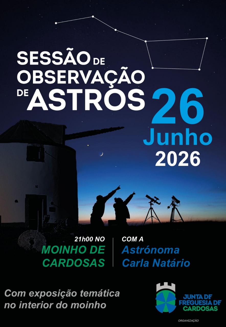 Sess&atilde;o de Observa&ccedil;&atilde;o de Astros no Moinho de Cardosas 
