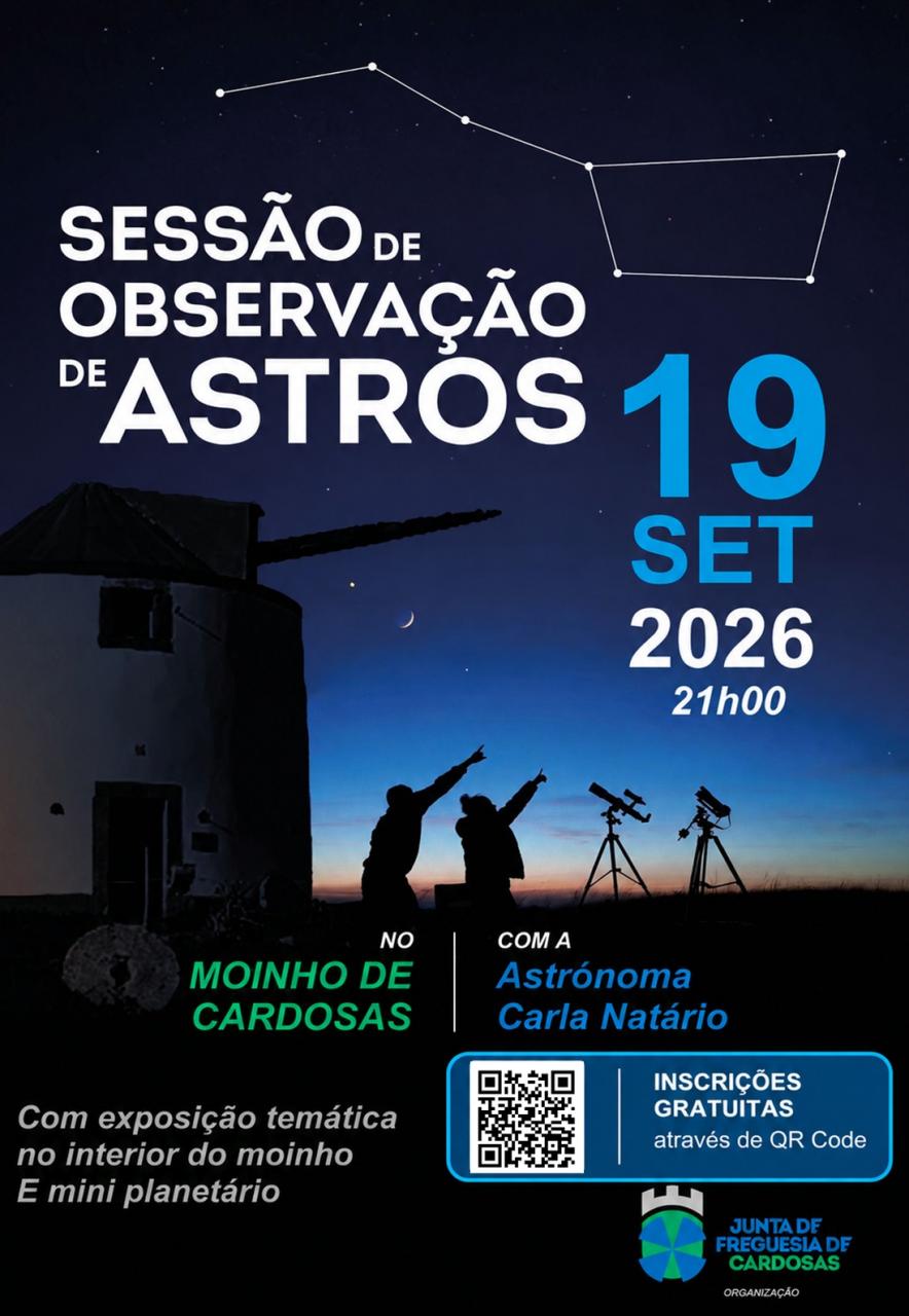 Sess&atilde;o de Observa&ccedil;&atilde;o de Astros no Moinho de Cardosas 